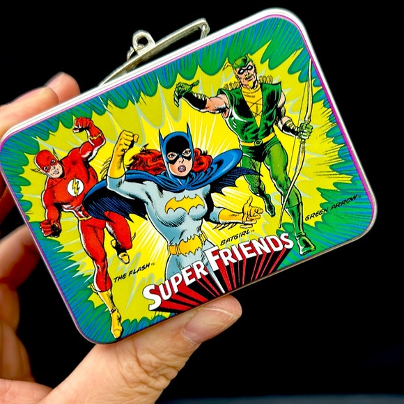 Retro  2000  Hallmark Keepsake “Super Friends “ 2 piece lunch box ornaments - Picture 7 of 13